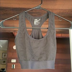 Pact organic cotton racerback black bra